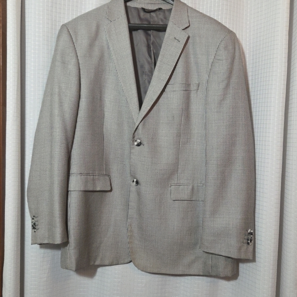 ProntoModa Italia Lana Lux Silk Wool, Cashmere Jacket Blazer Suit Coat Mens 46R - Picture 1 of 16